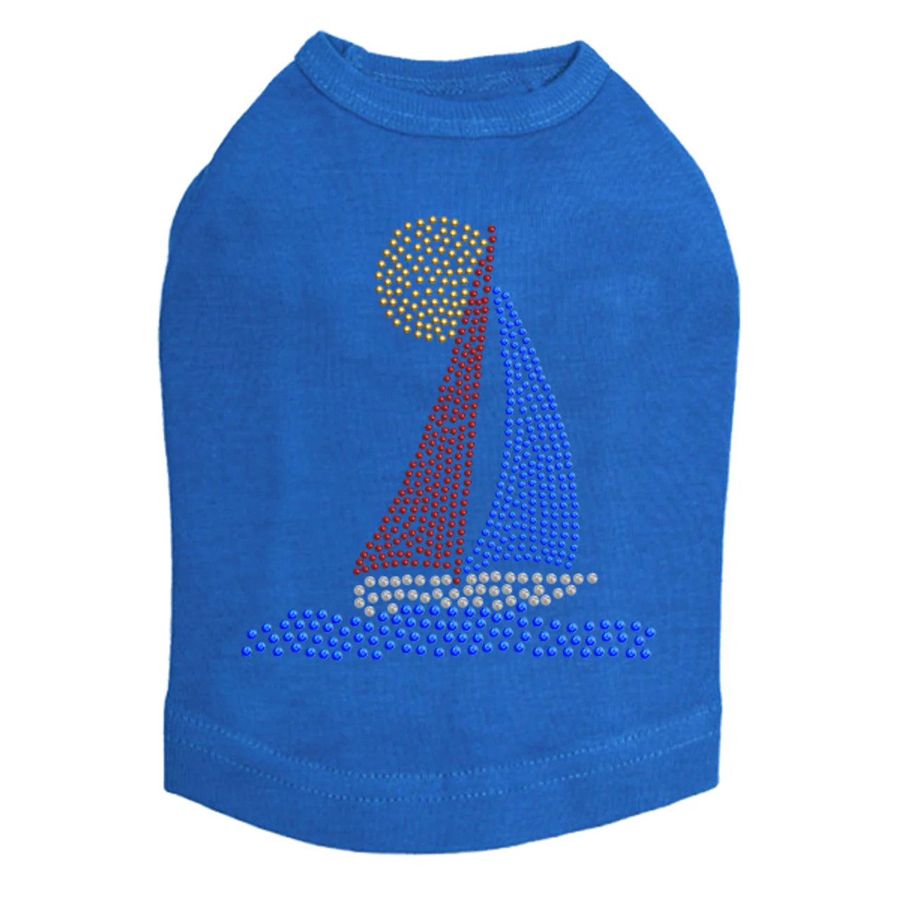 Sailboat (Rhinestud)  - Dog Tank - Image 4