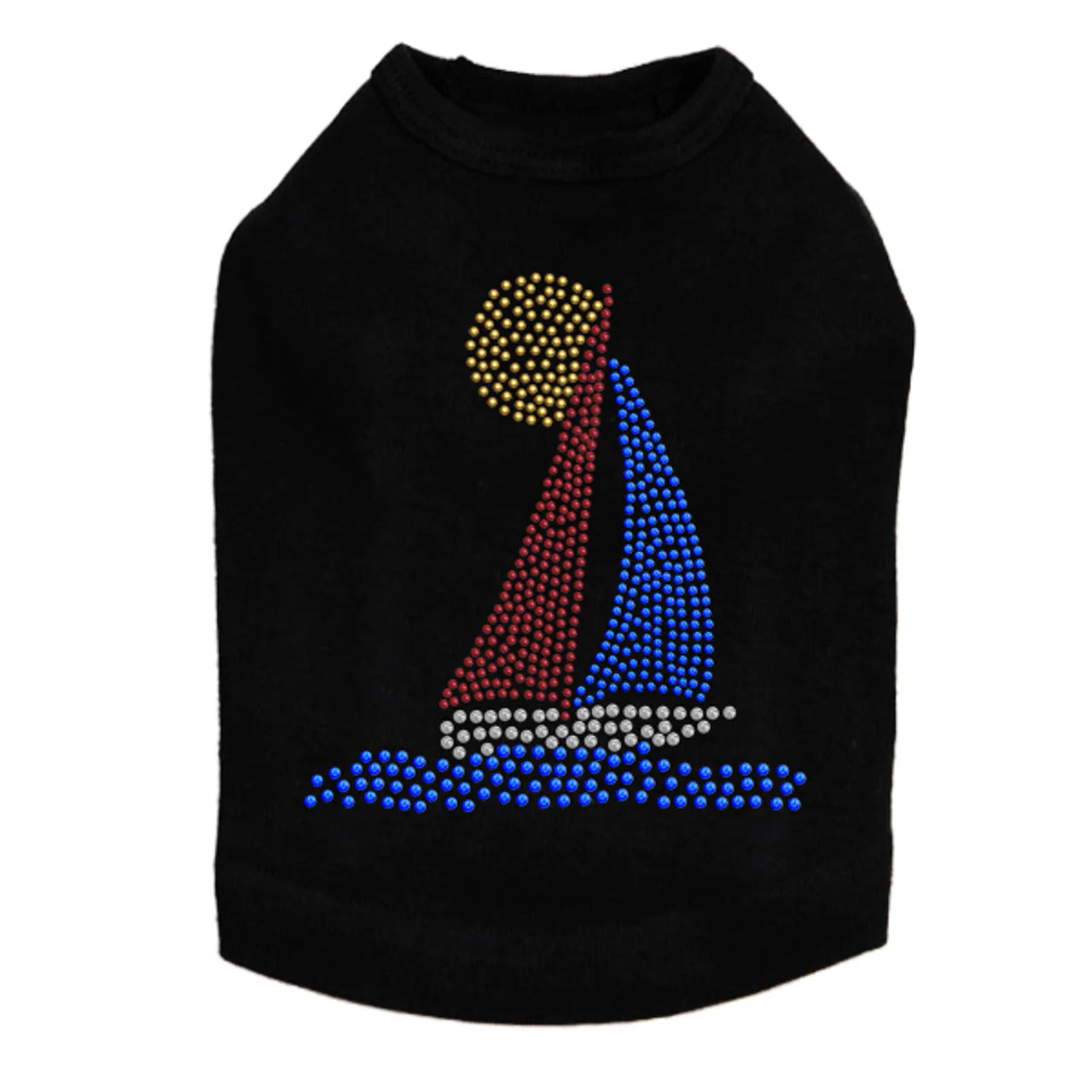 Sailboat (Rhinestud)  - Dog Tank - Image 9