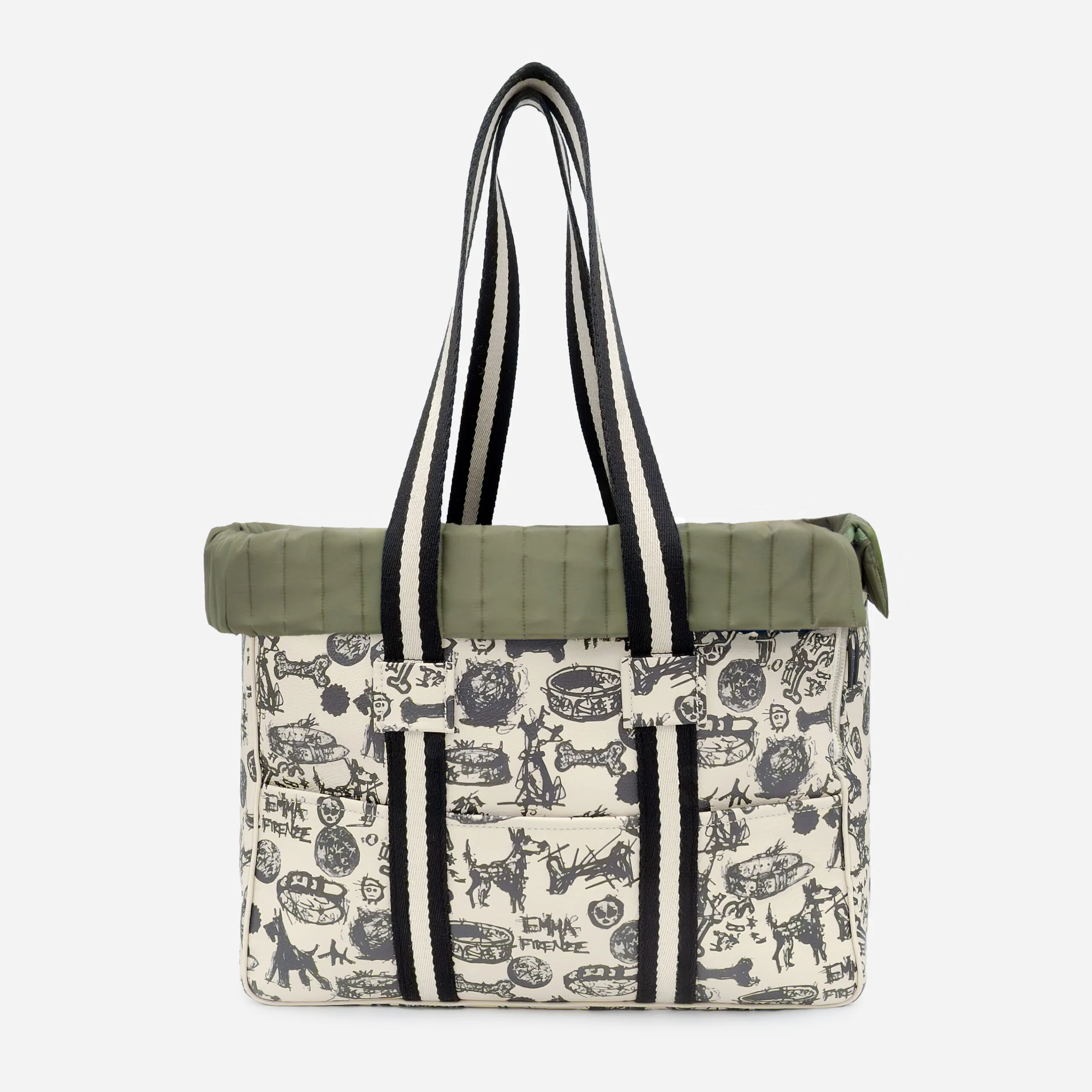 Sannetta Bag: Designer Printed Leather Dog Carrier | Handcrafted Calfskin - Image 5