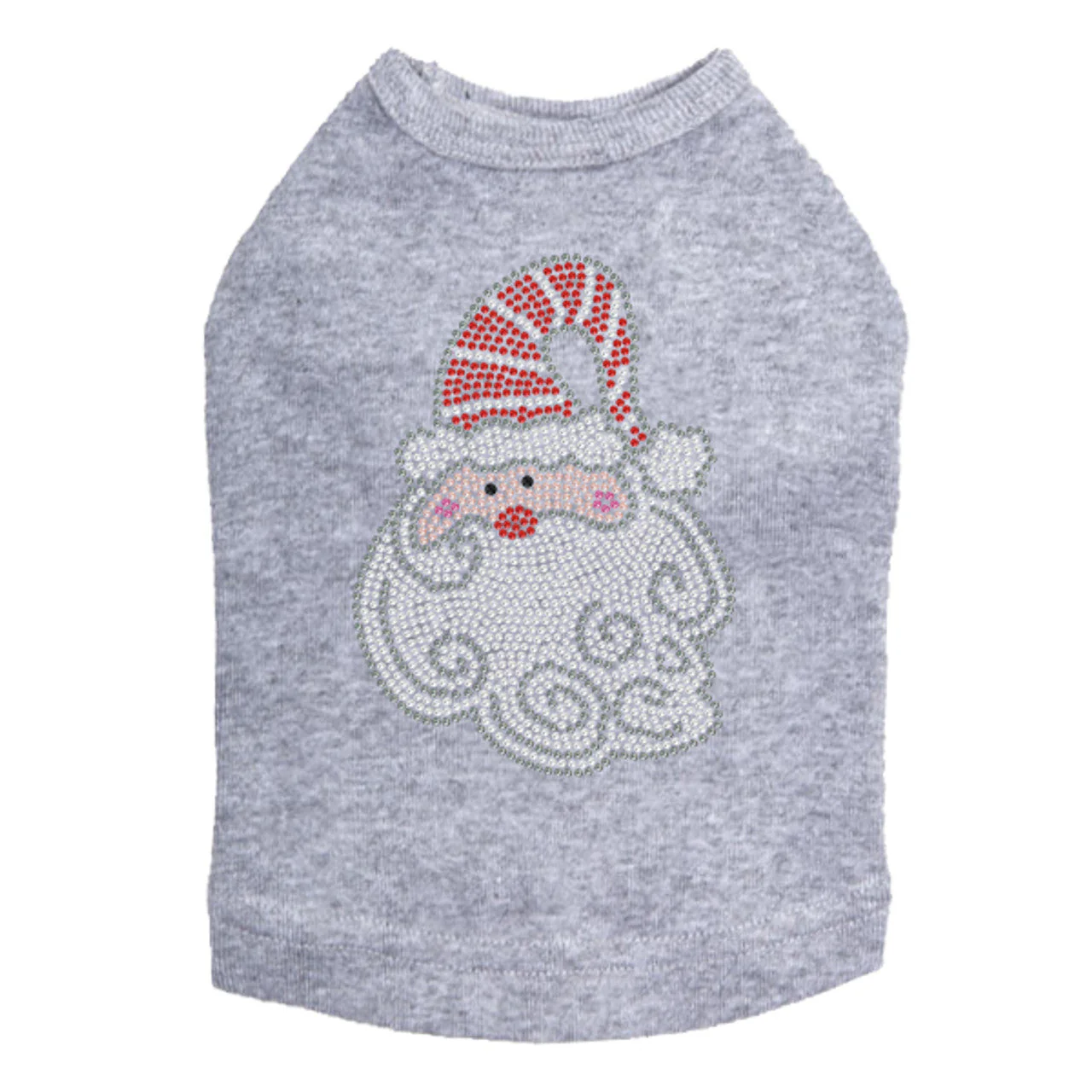 Santa Face with Curly Beard - Dog Tank - Image 12