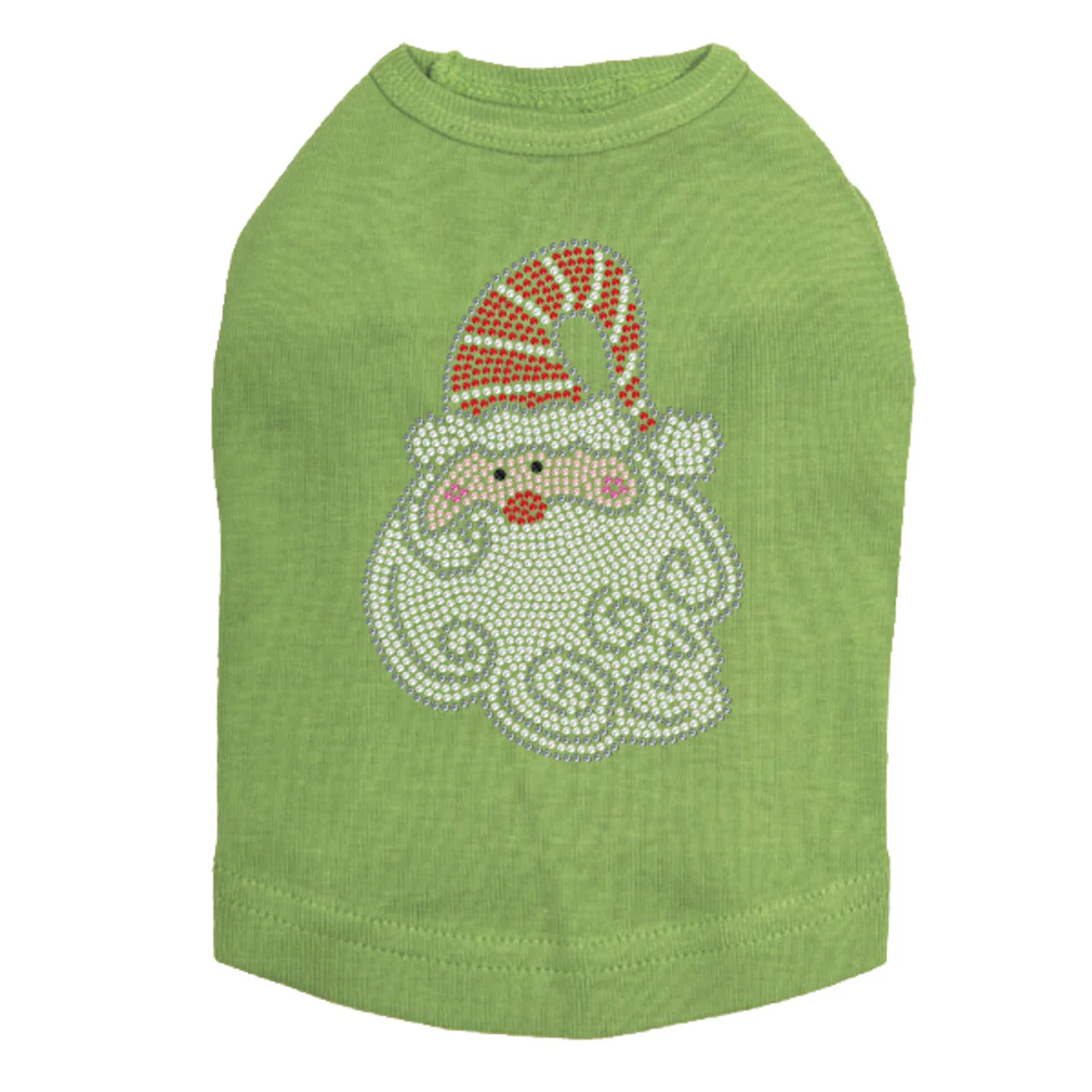 Santa Face with Curly Beard - Dog Tank - Image 14