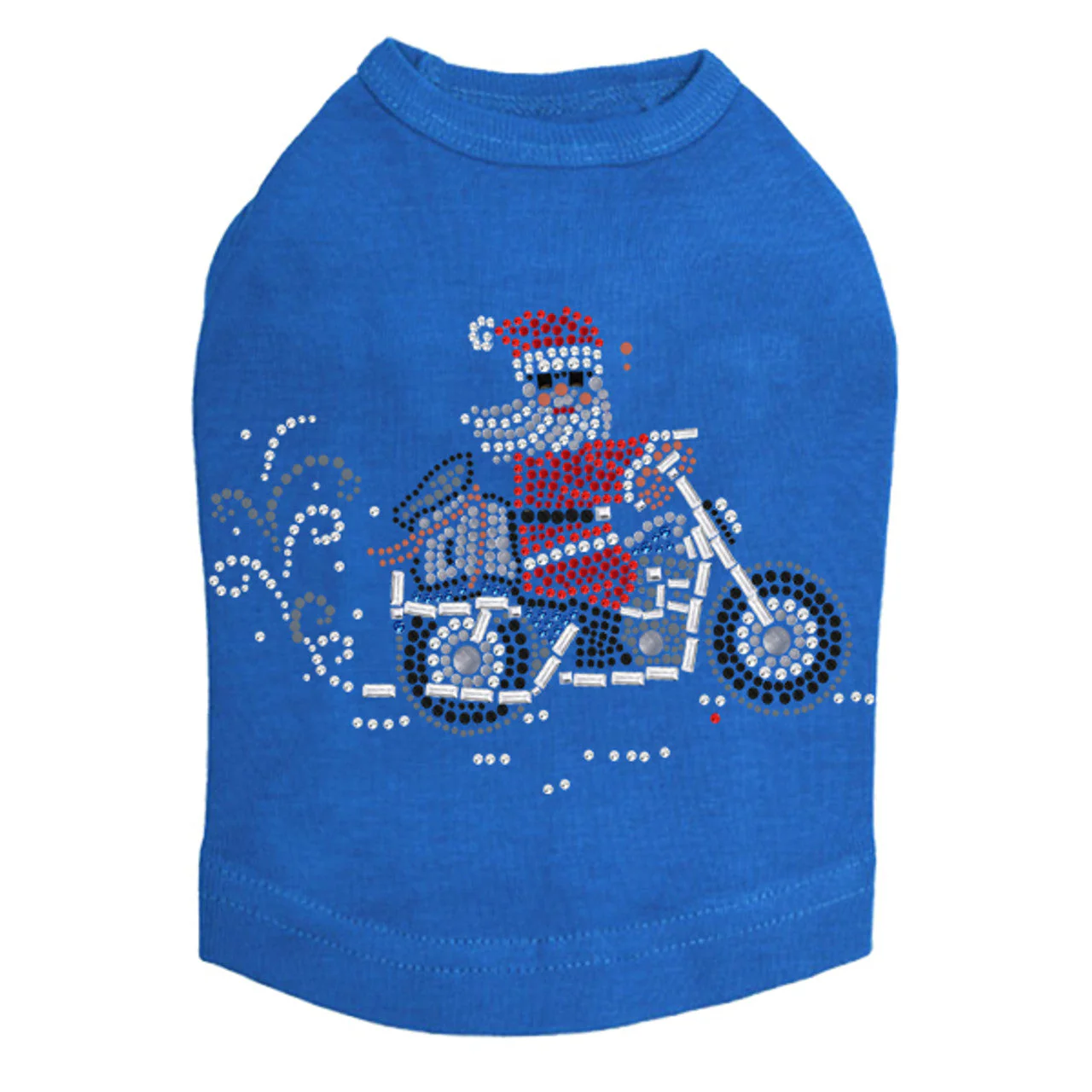 Santa on Motorcycle - Dog Tank - Image 10