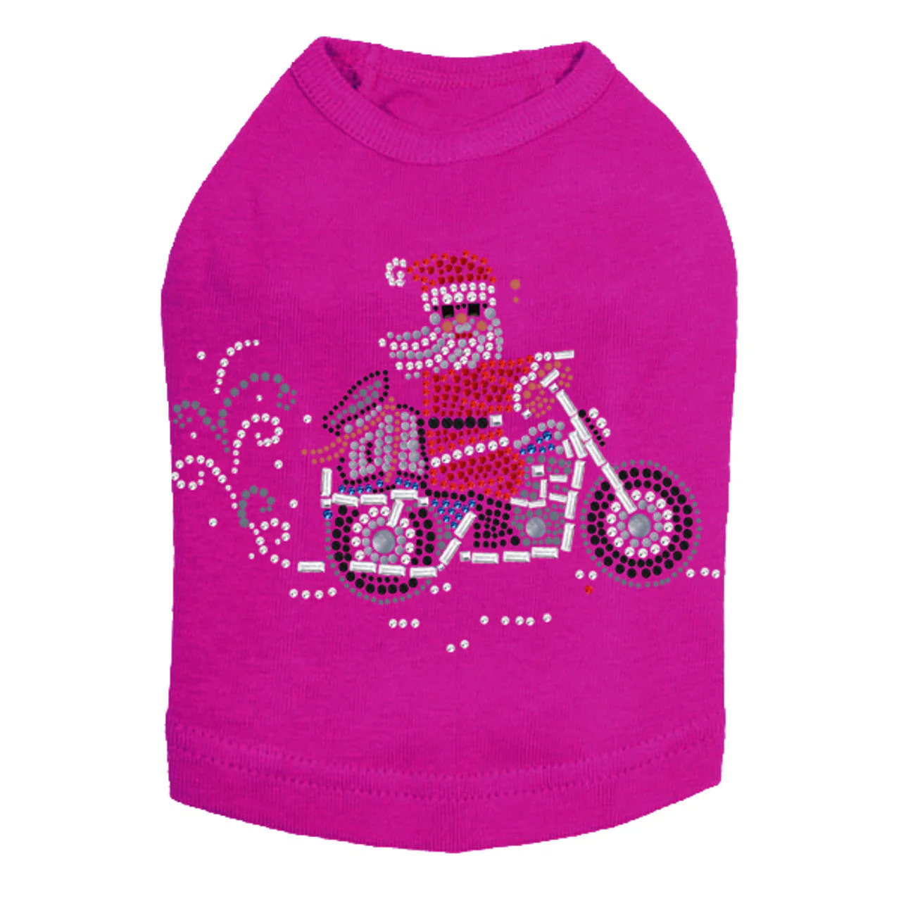 Santa on Motorcycle - Dog Tank - Image 14