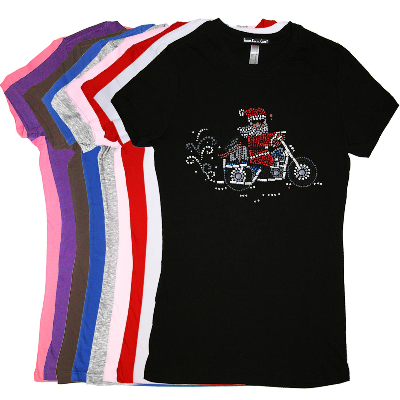 Santa on Motorcycle - Women's Tee - Image 14