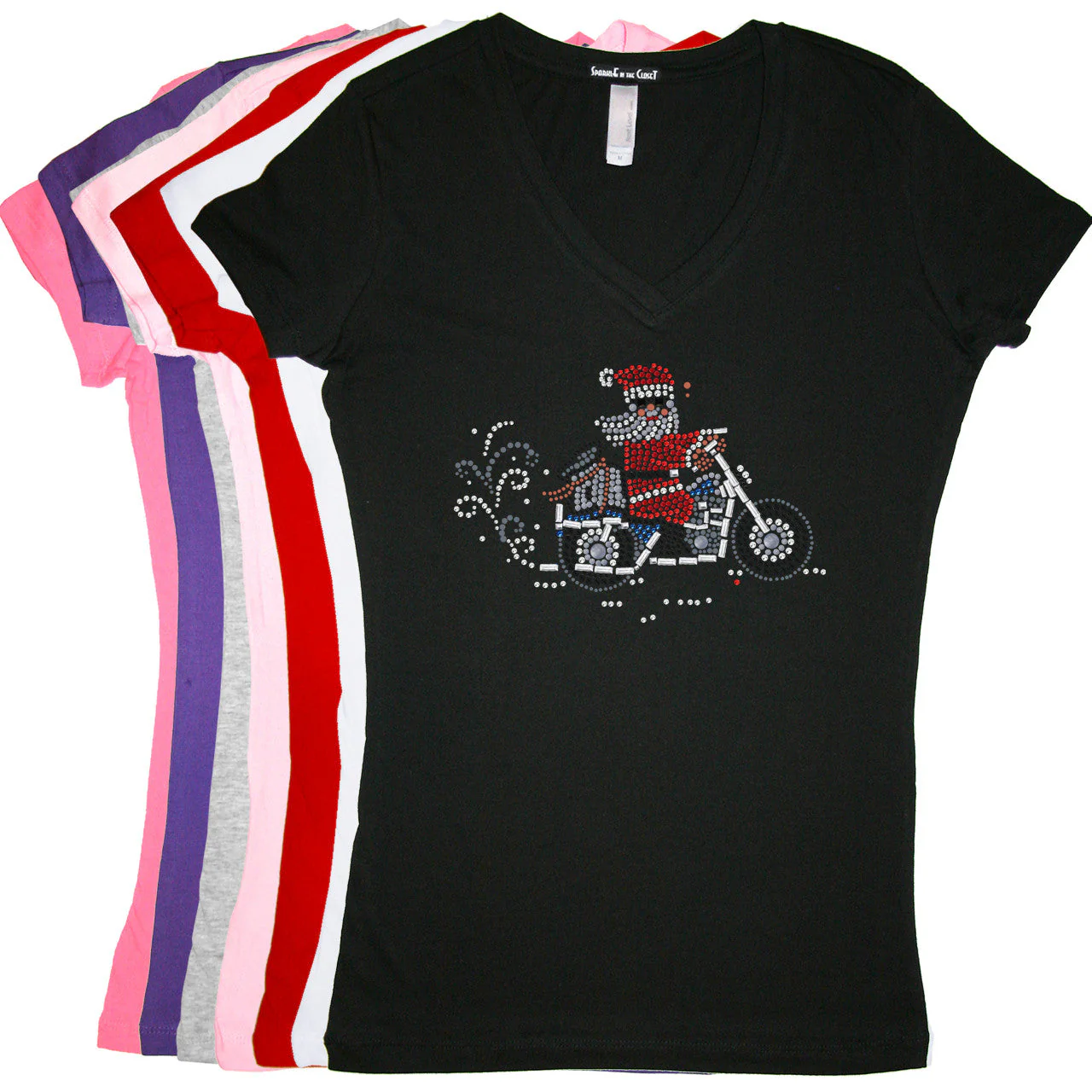 Santa on Motorcycle - Women's Tee - Image 18