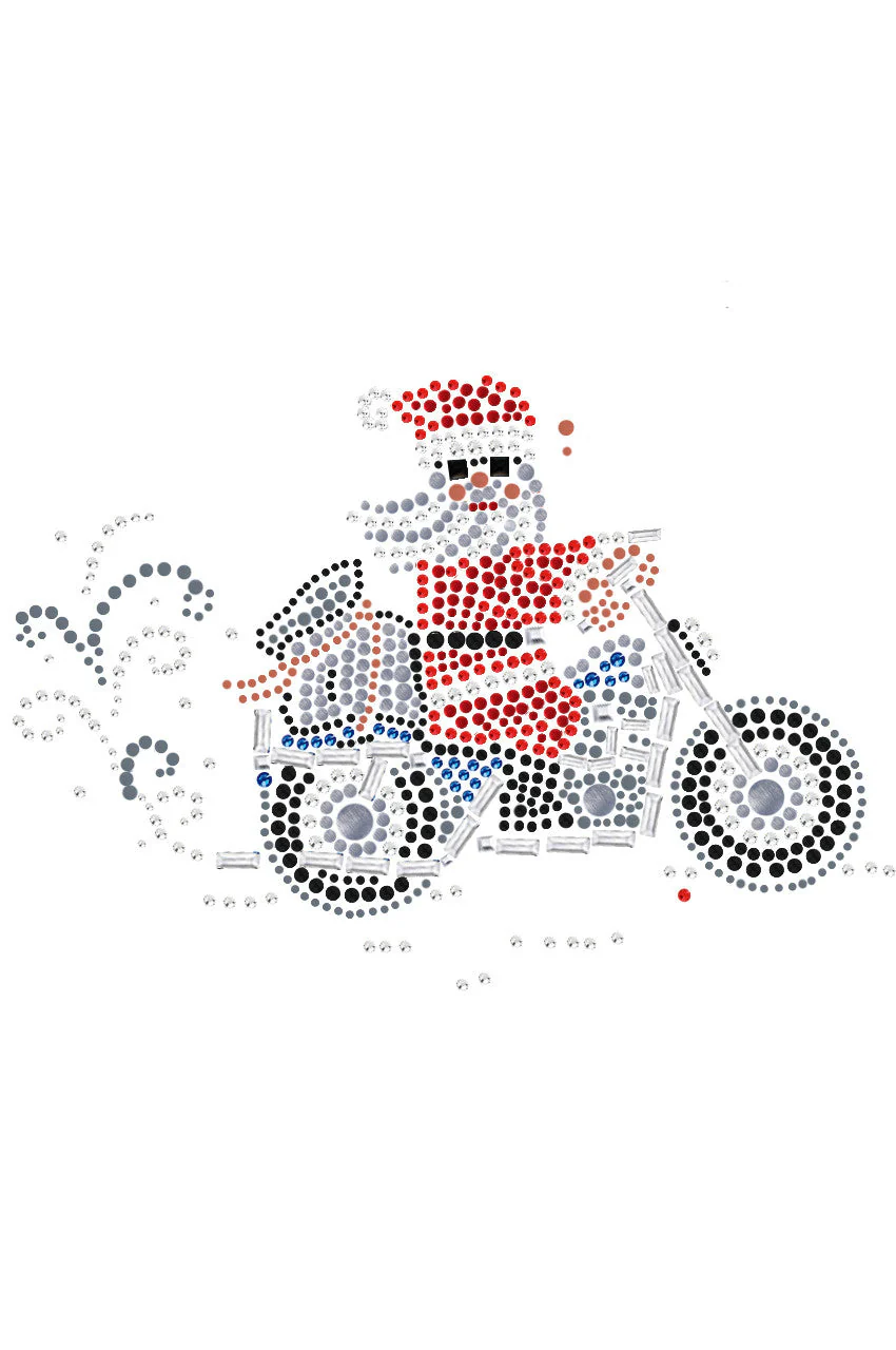 Santa on Motorcycle - Women's Tee - Image 4