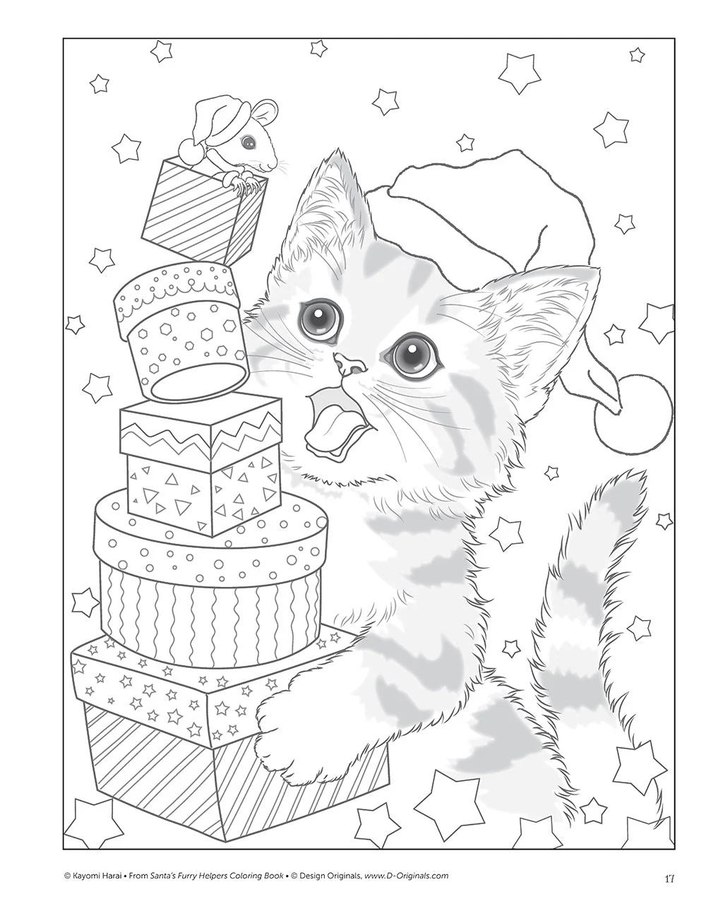 Santa's Furry Helpers Coloring Book - Image 5