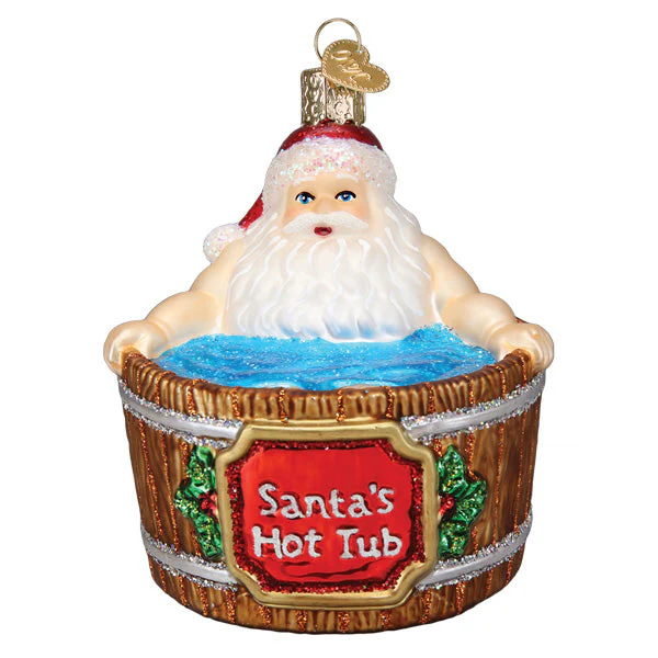 Santas Hot Tub Ornament - Image 3