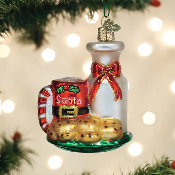 Santas Milk & Cookies Ornament
