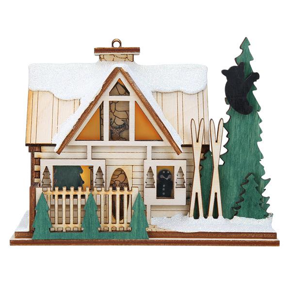 Santas Ski Lodge Ornament - Image 2
