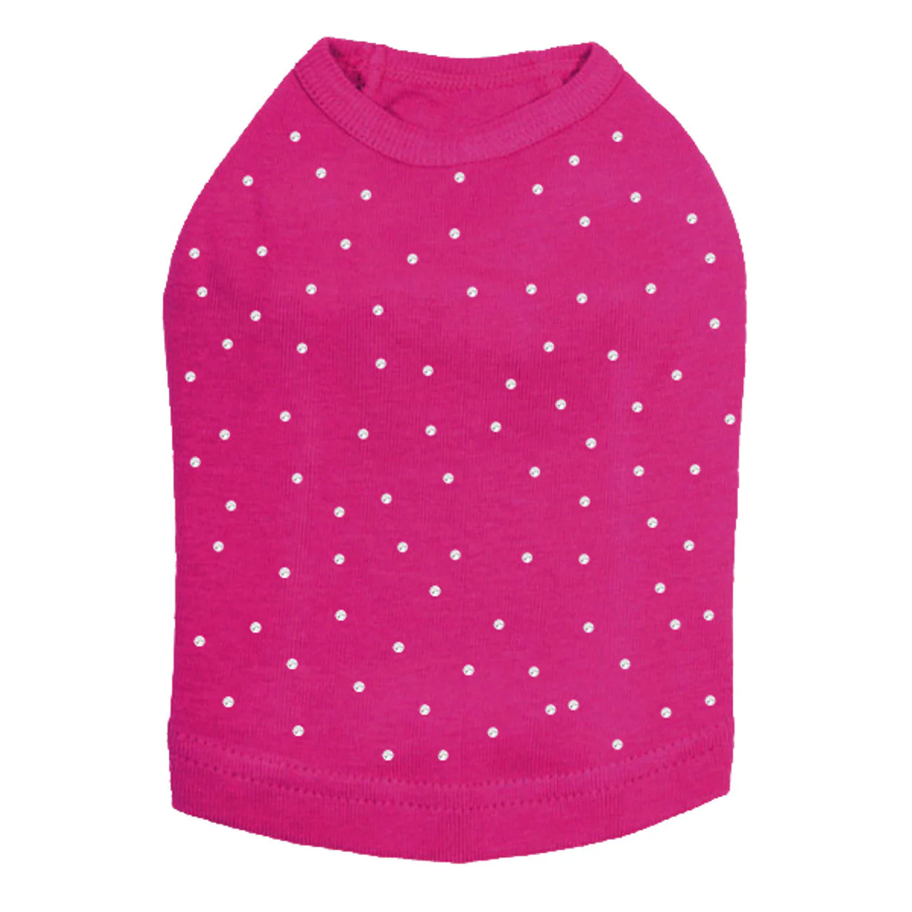 Scattered Stones (Clear Rhinestones) - Dog Tank - Image 3