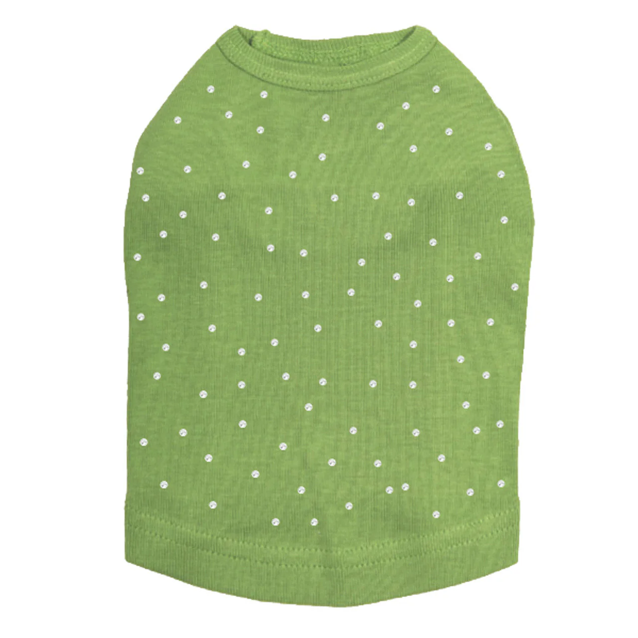 Scattered Stones (Clear Rhinestones) - Dog Tank - Image 6