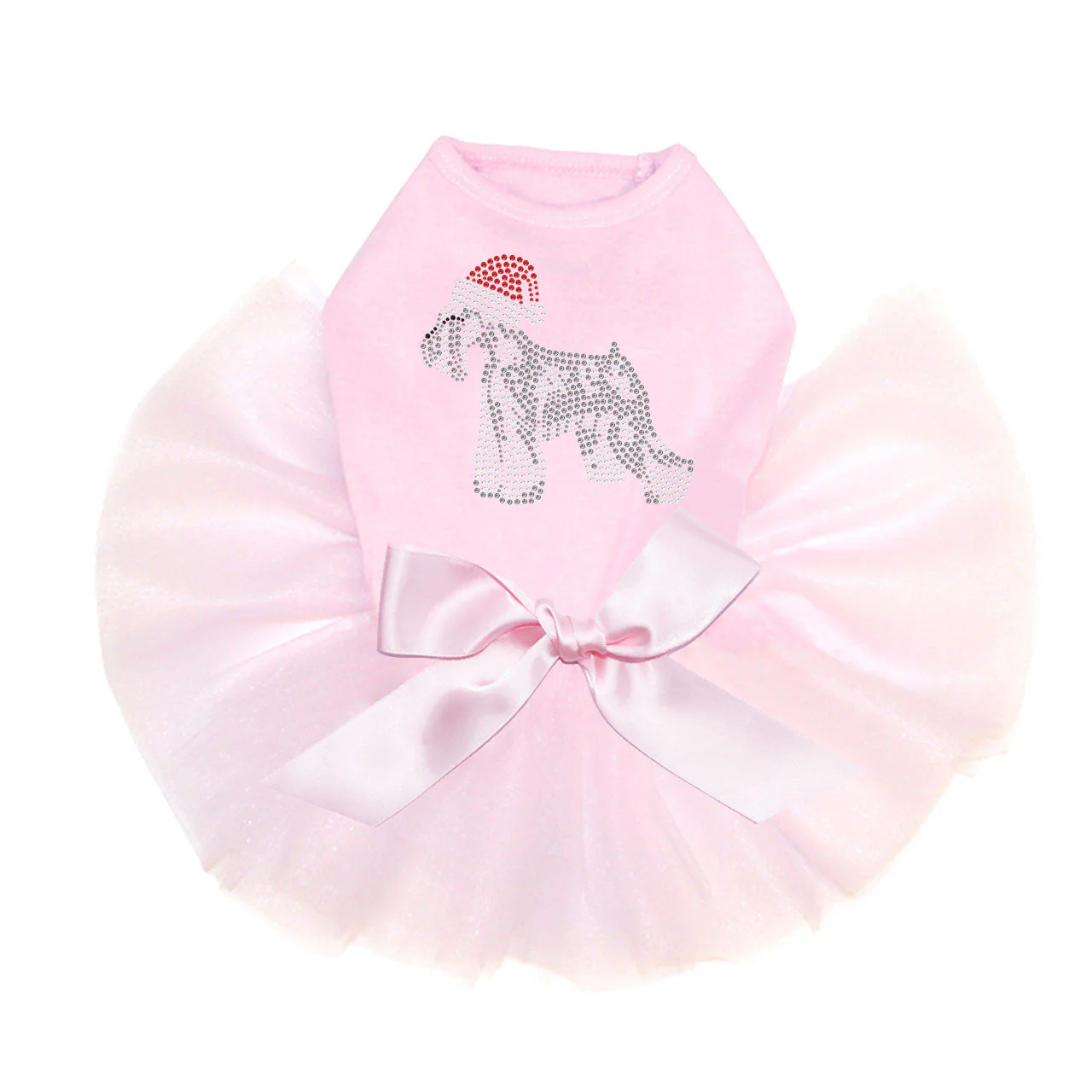 Schnauzer with Santa Hat - Custom Tutu - Image 2