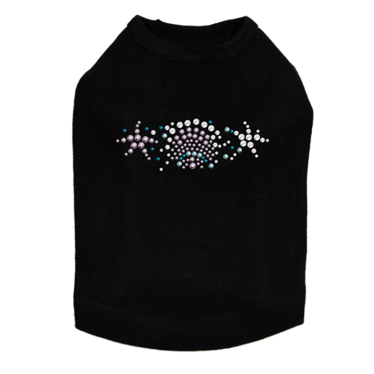 Sea Shells (Small Rhinestone) - Dog Tank - Image 3