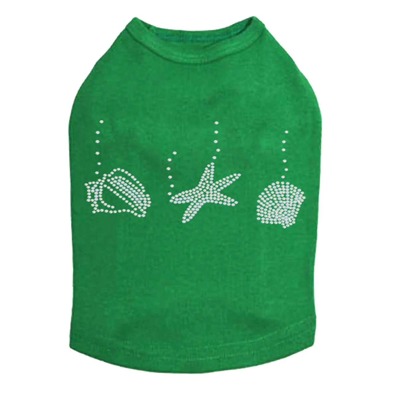 Sea Shells (White Pearl) - Dog Tank - Image 3