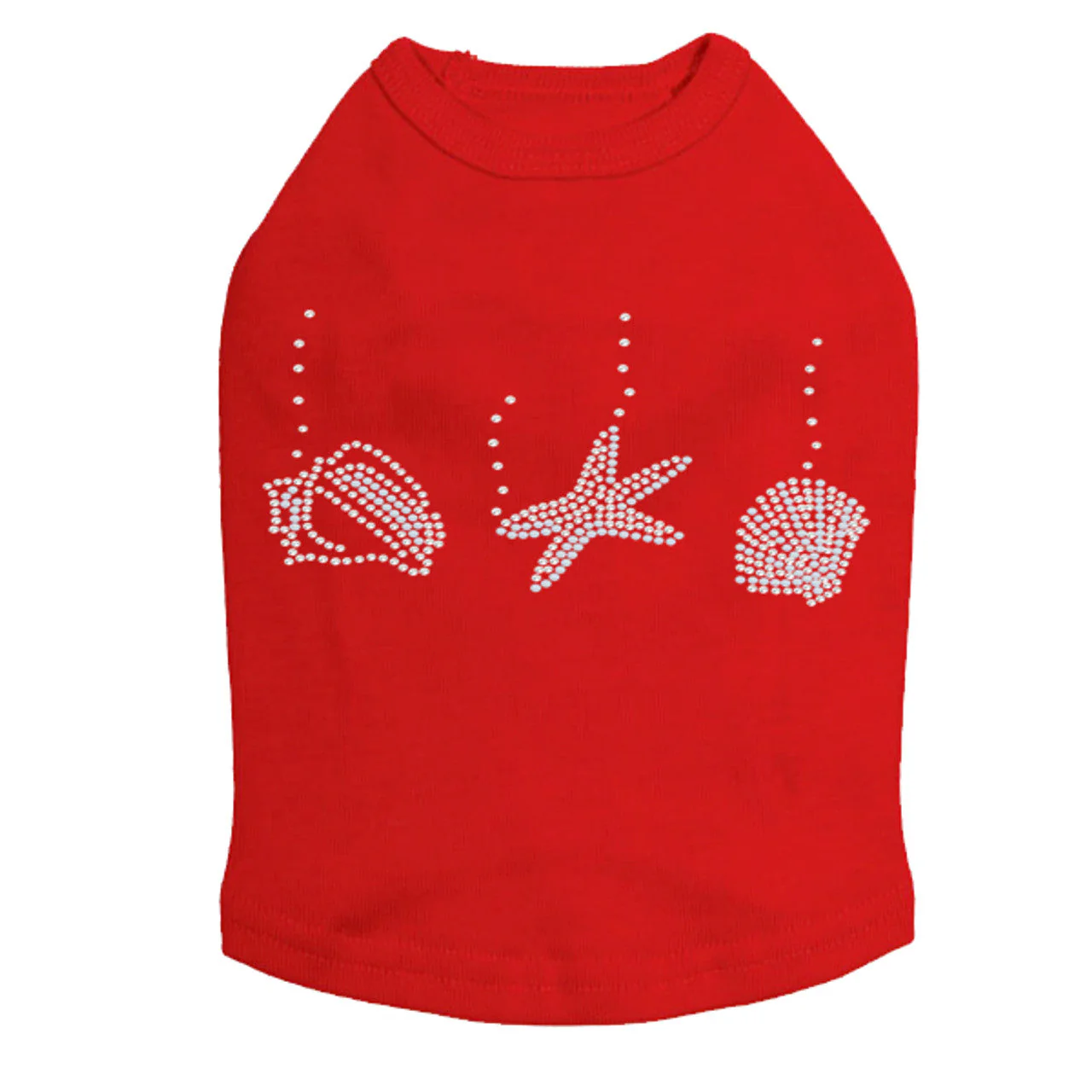 Sea Shells (White Pearl) - Dog Tank - Image 9