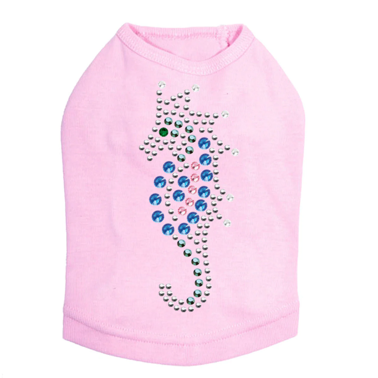 Seahorse (Blue) - Dog Tank - Image 7