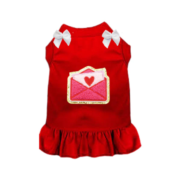 Bark 5th Ave., LLC Personalized Dog Dress - Red