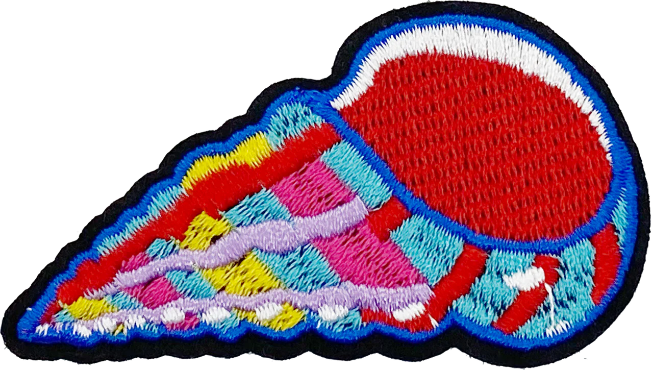 Seashell (Red & Blue) - Patch