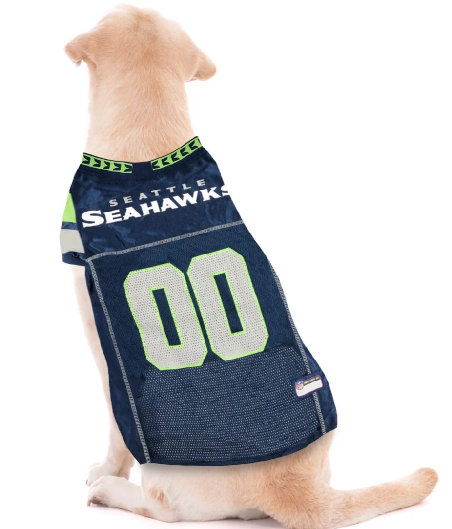 Official NFL Seattle Seahawks Mesh Dog Jersey By Pets First - Image 4