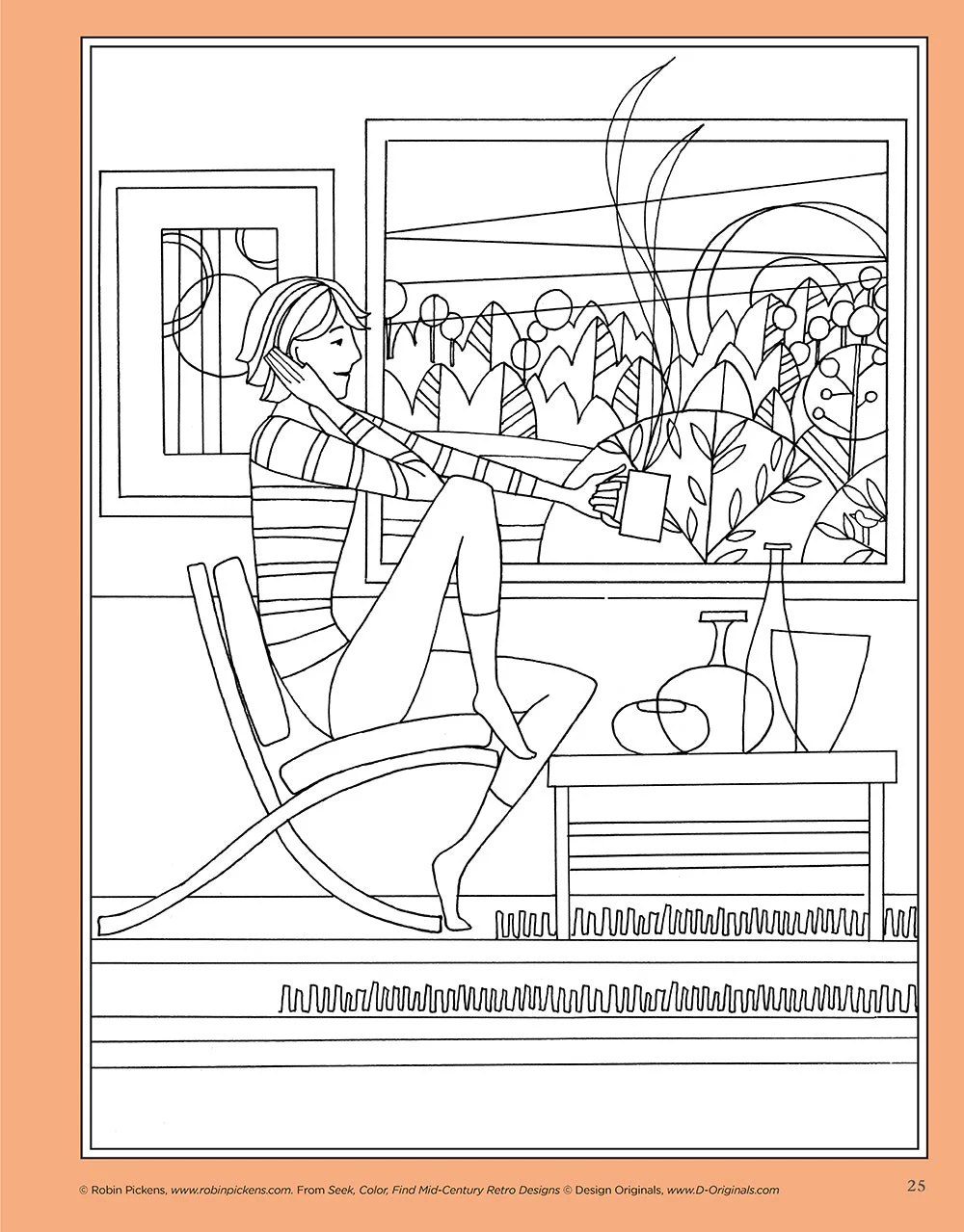 Seek, Color, Find Mid-Century Retro Designs - Image 3