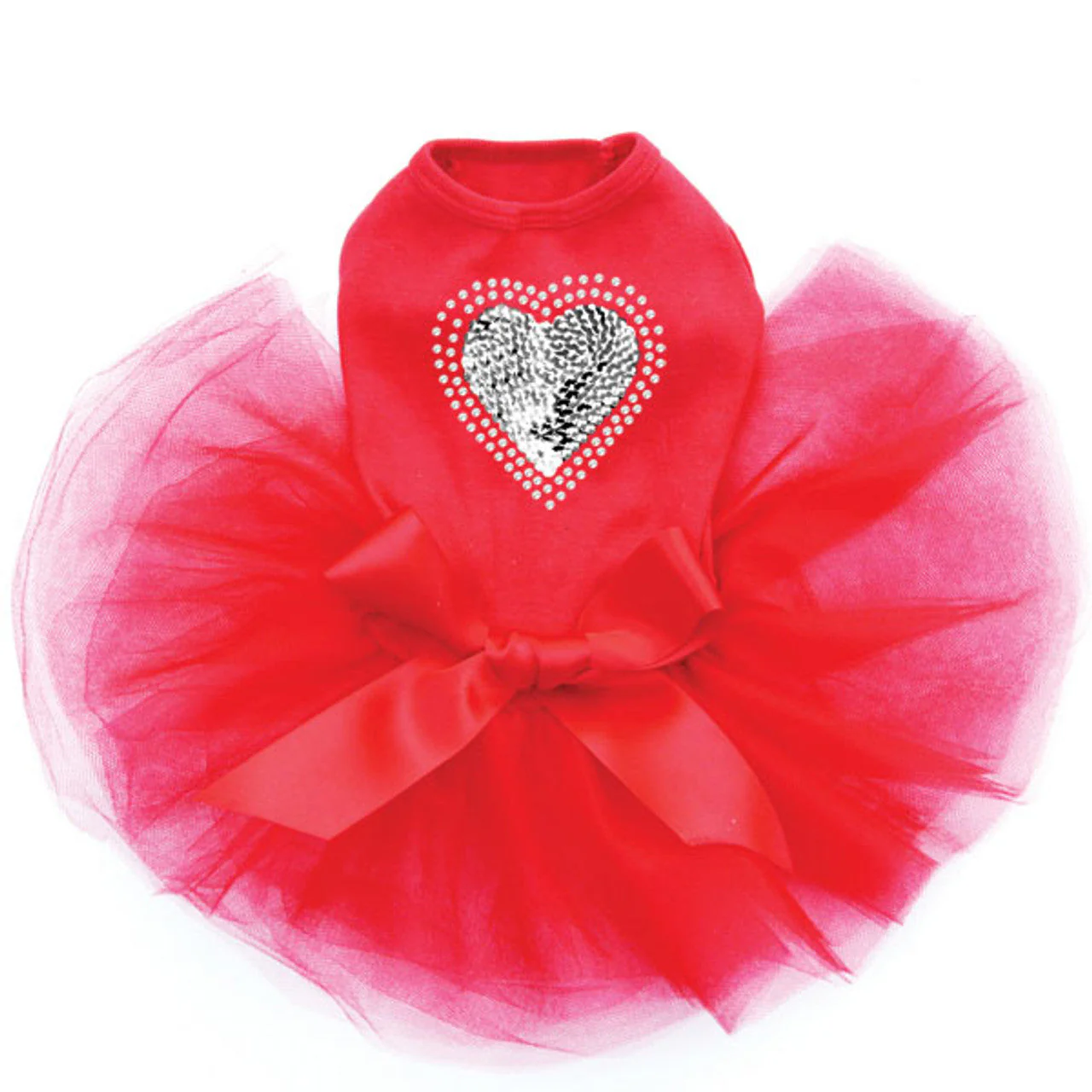 Sequin Silver Heart - Custom Tutu - Image 2