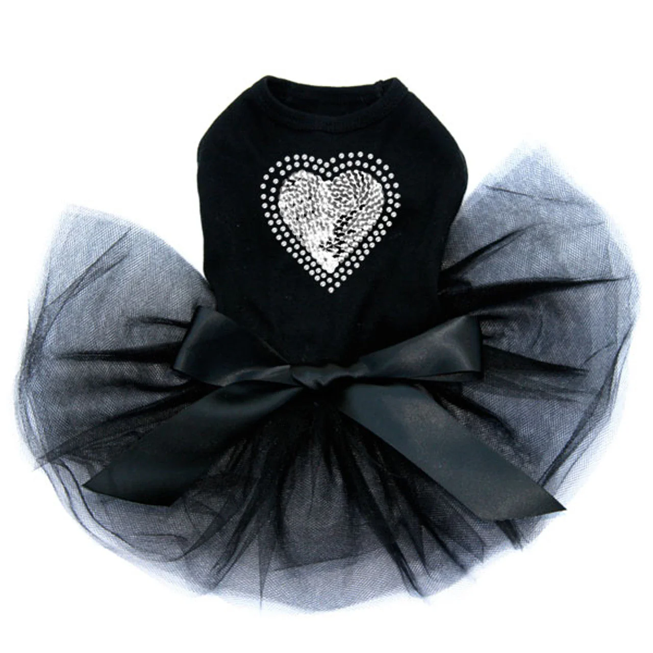 Sequin Silver Heart - Custom Tutu - Image 3