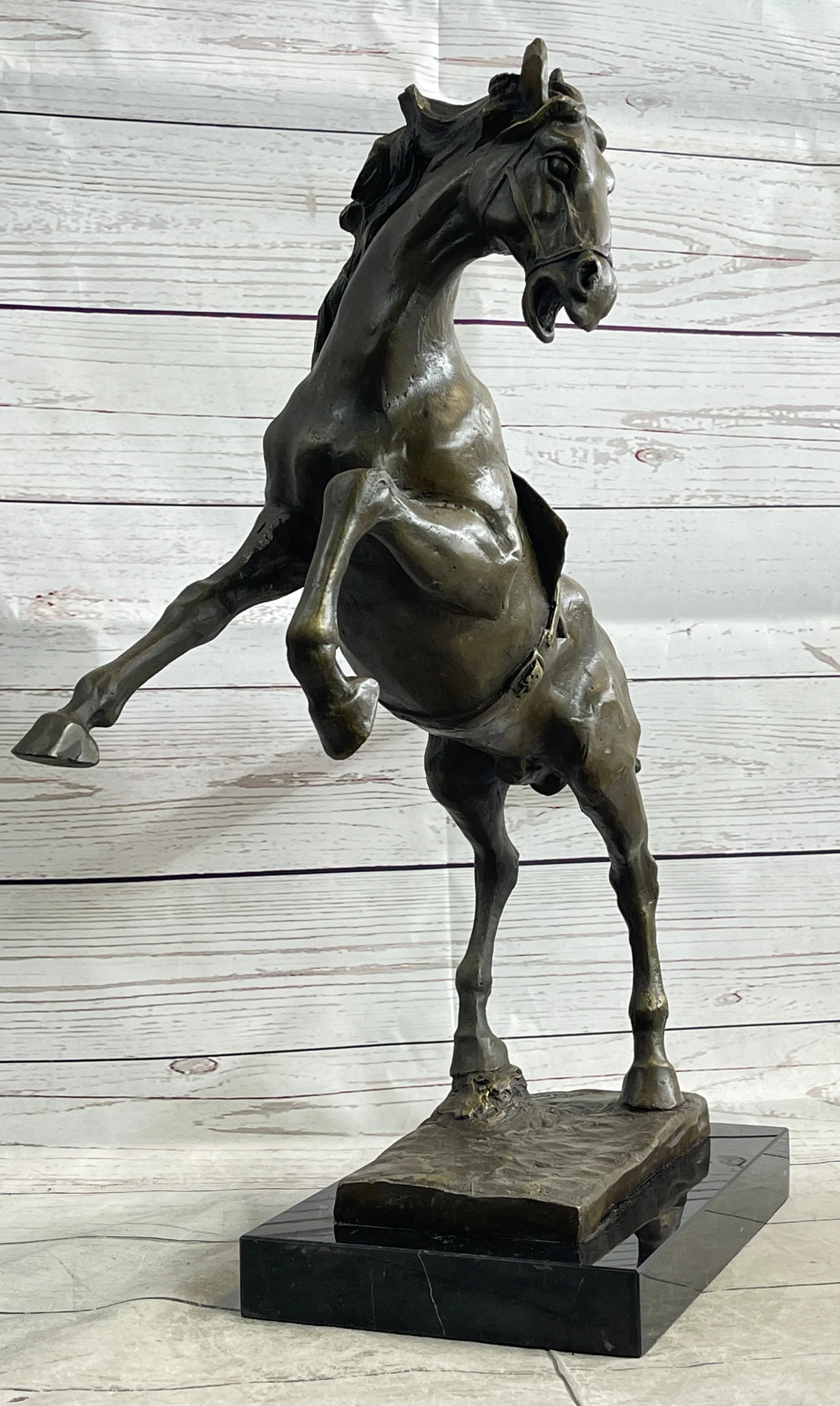 Sergeant Reckless USMC Marine Corps War Horse Mare Bronze Metal Sculpture Statue - Image 3