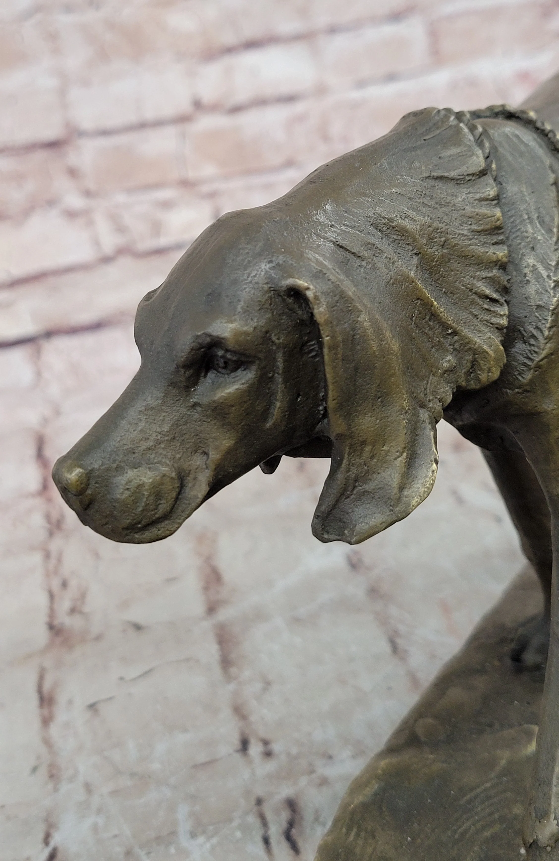 Service Dog Support Animal Bronze Statue Sculpture Figure 9.5" x 12" - Image 8