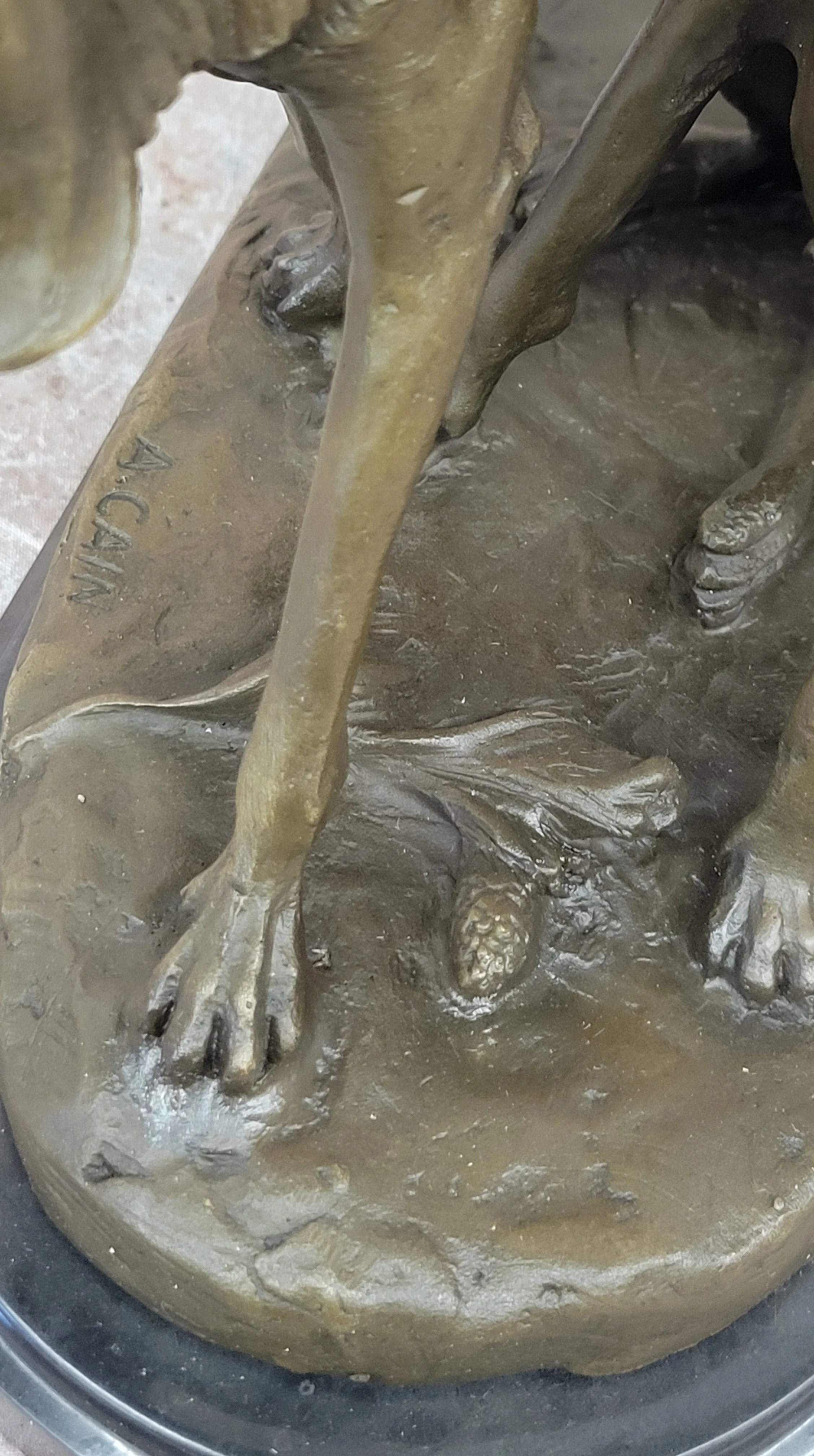 Service Dogs Hunting Hound Retriever Dog Hot Cast Bronze Sculpture Statue Decor - Image 9