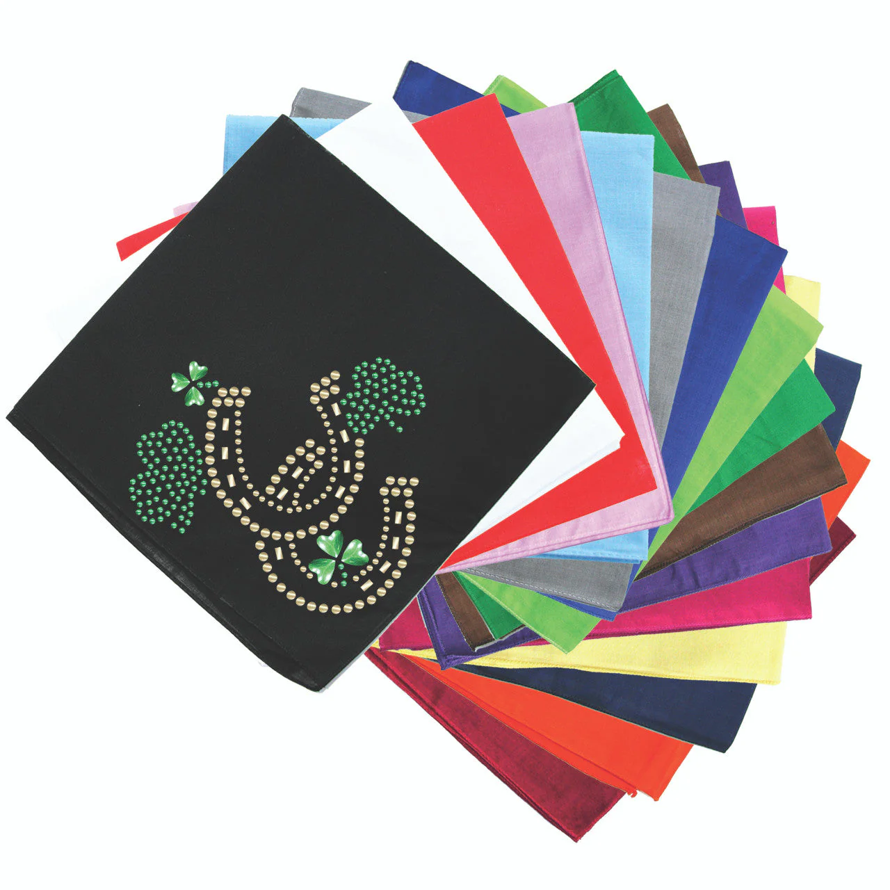 Shamrocks & Horseshoes - Bandanna - Image 14