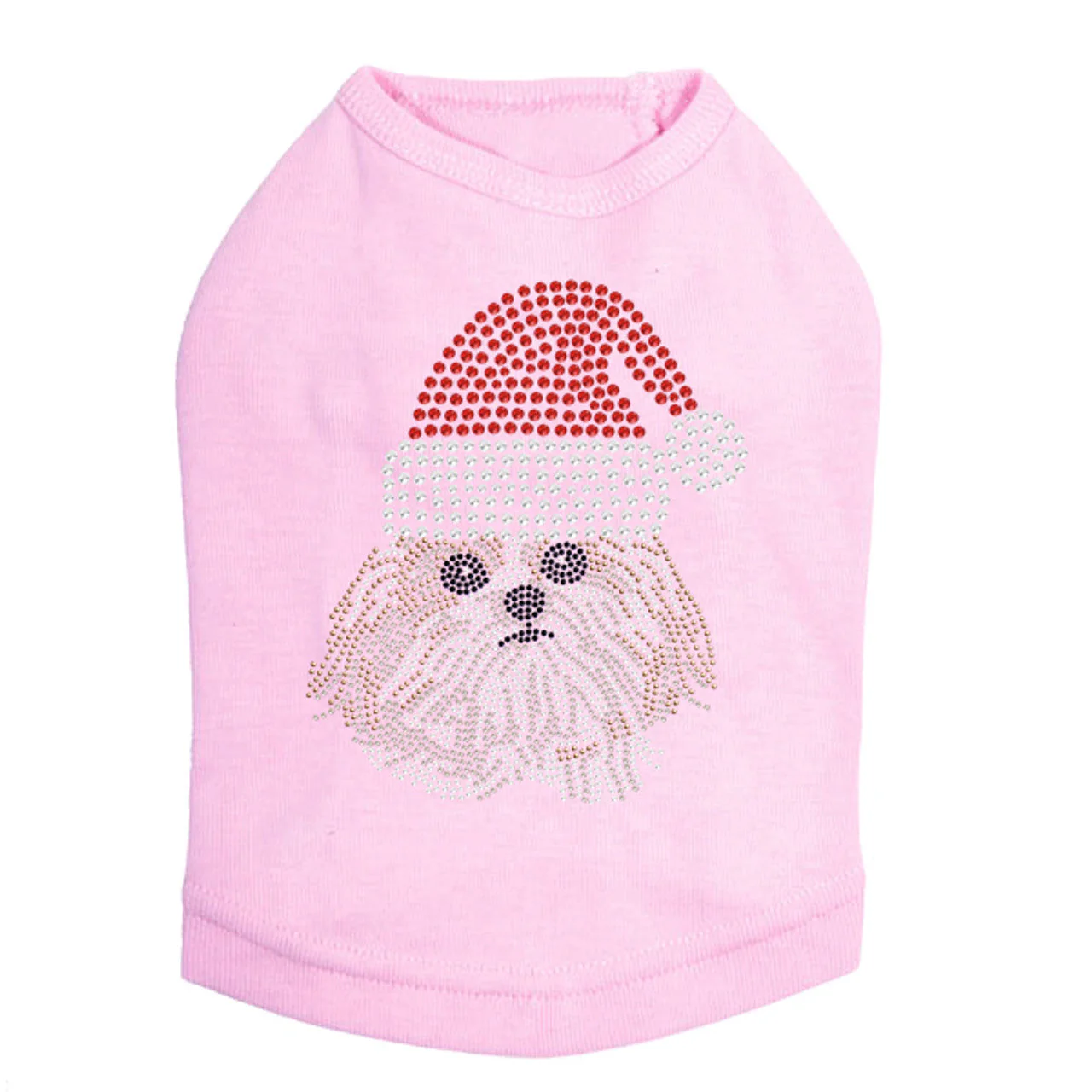 Shih Tzu with Santa Hat - Dog Tank - Image 4