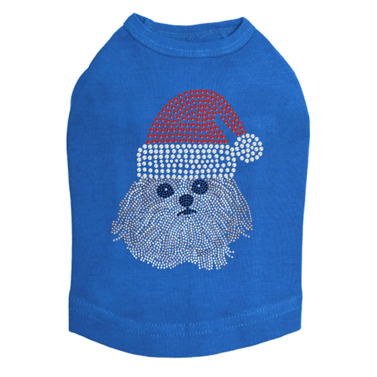 Shih Tzu with Santa Hat - Dog Tank - Image 8
