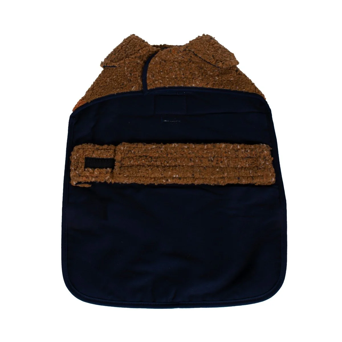 Shinola Brand Stripe Berber Dog Coat Rust - Image 7