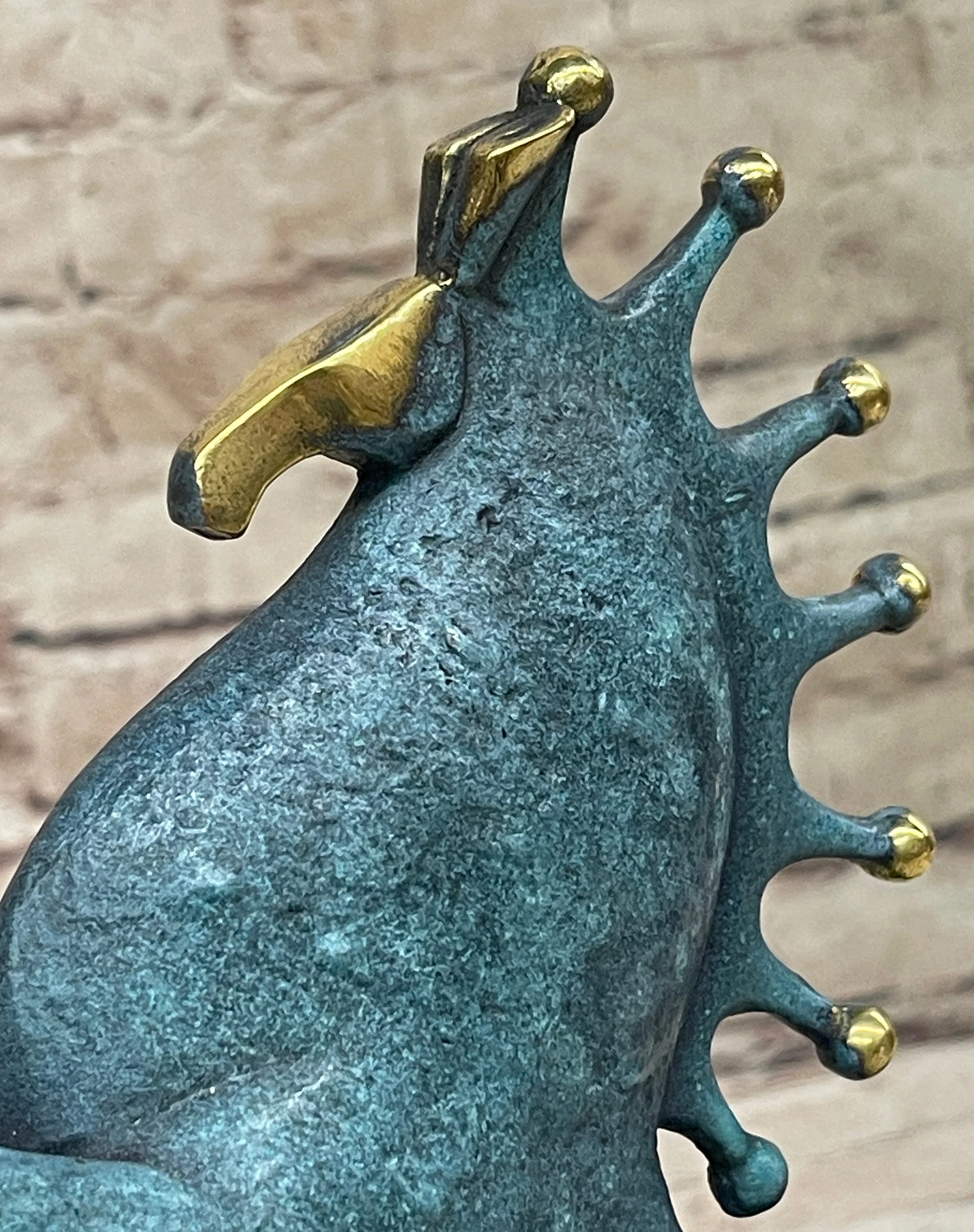 Signed Original Miguel Lopez Tang Horse Abstract Modern Bronze Sculpture Statue - Image 5