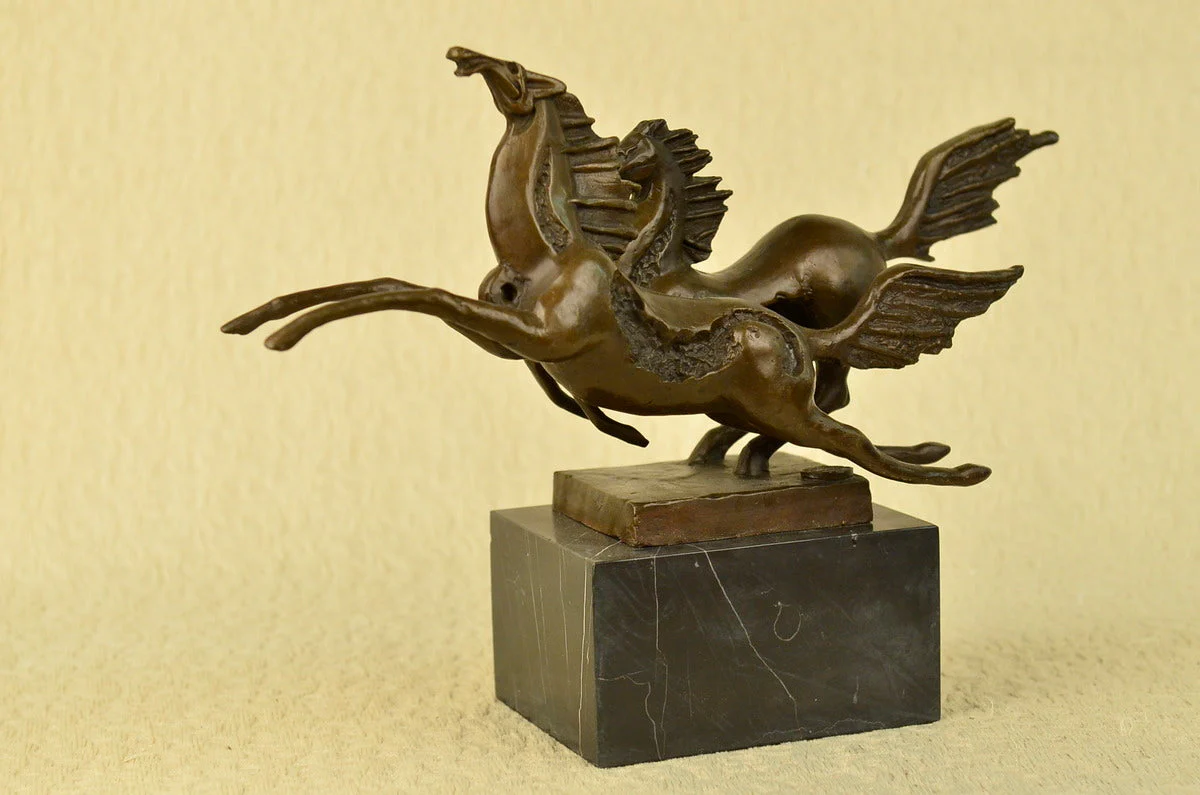 Signed Original Milo Dual Horses Horse Modern Art Abstract Sculpture Statue SALE - Image 2
