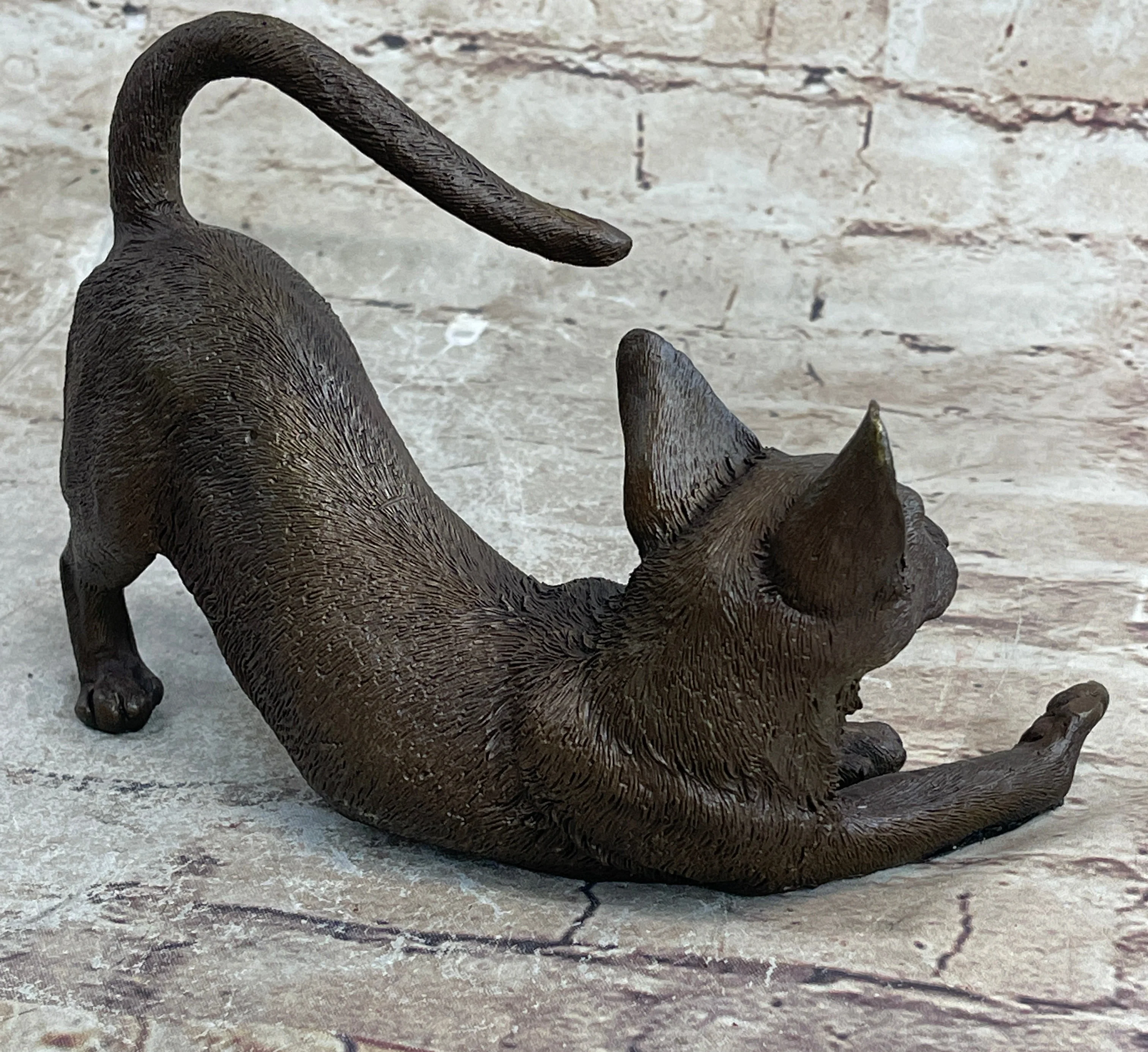 Signed Original Siamese cat Bronze Sculpture Figurine Figure Home Decor Hot CAST - Image 6