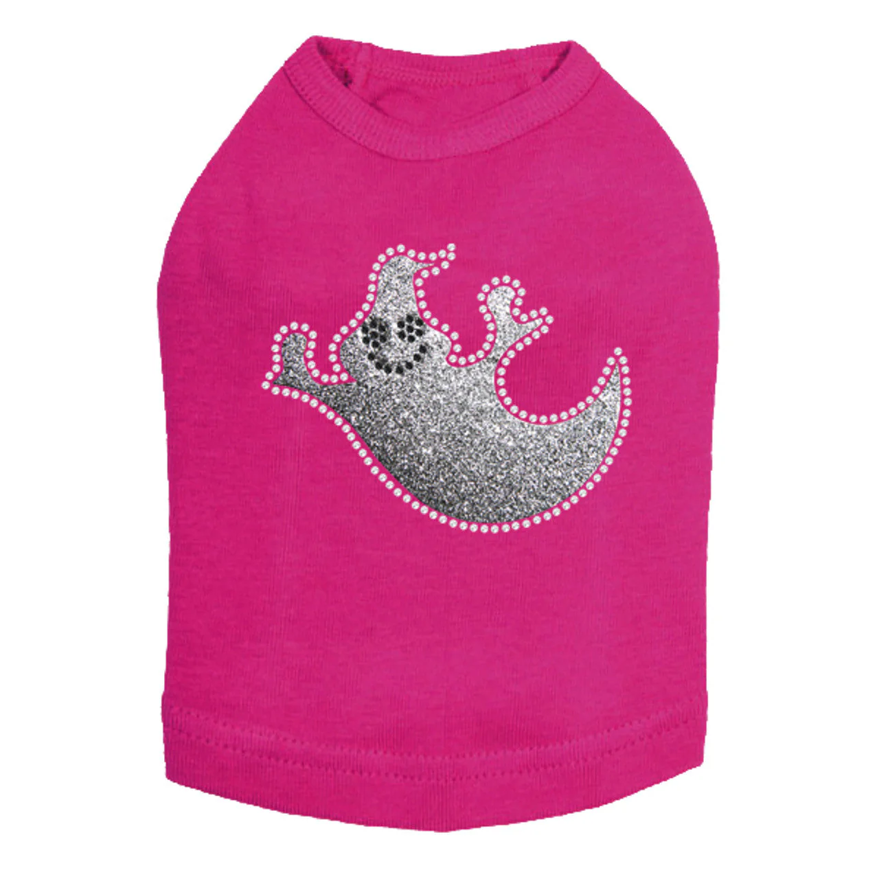 Silver Glitter Ghost - Dog Tank - Image 13