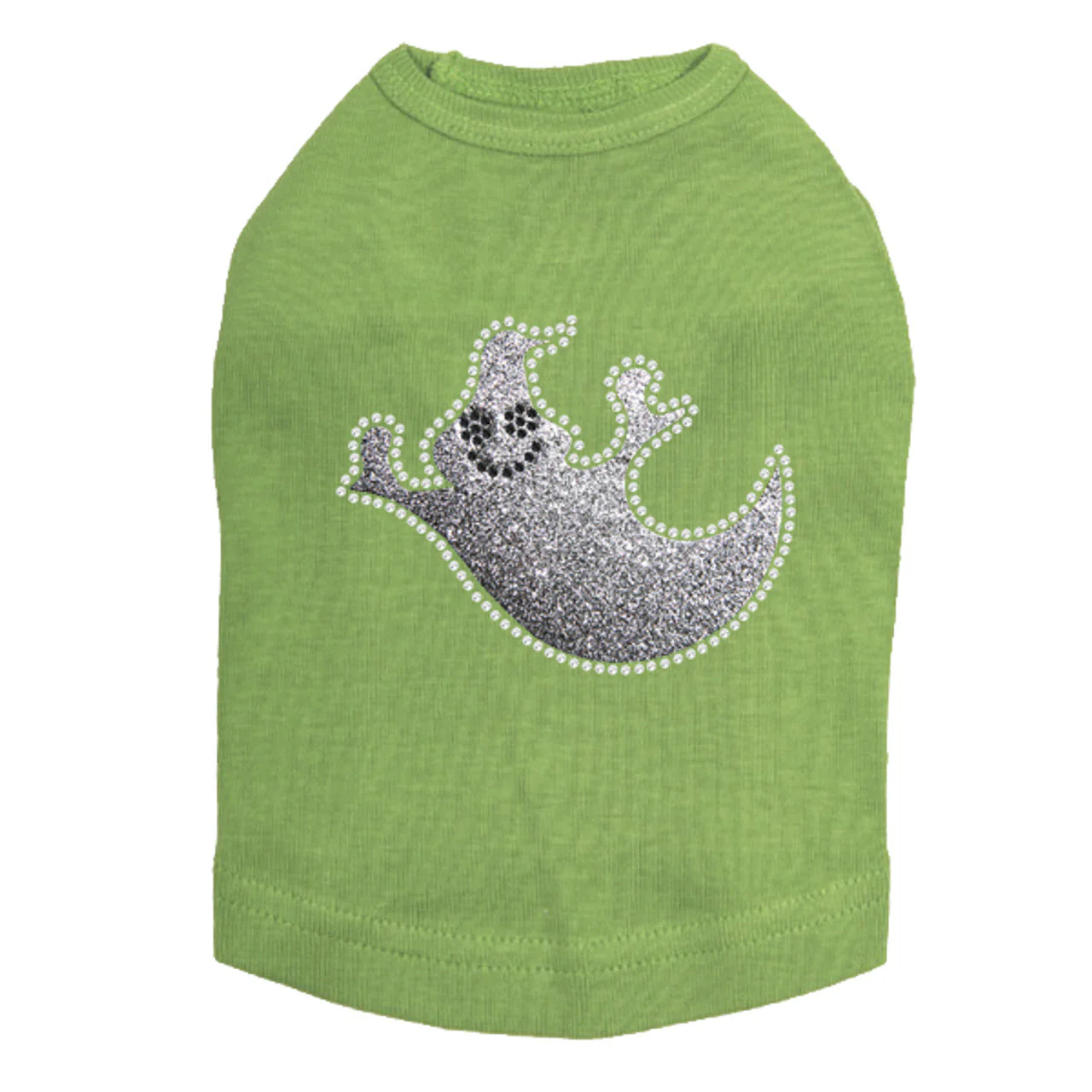 Silver Glitter Ghost - Dog Tank - Image 14