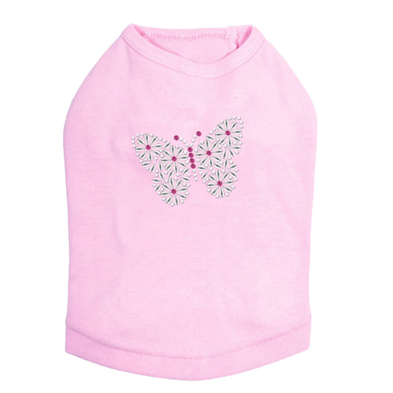 Silver Nailhead Butterfly - Dog Tank - Image 7