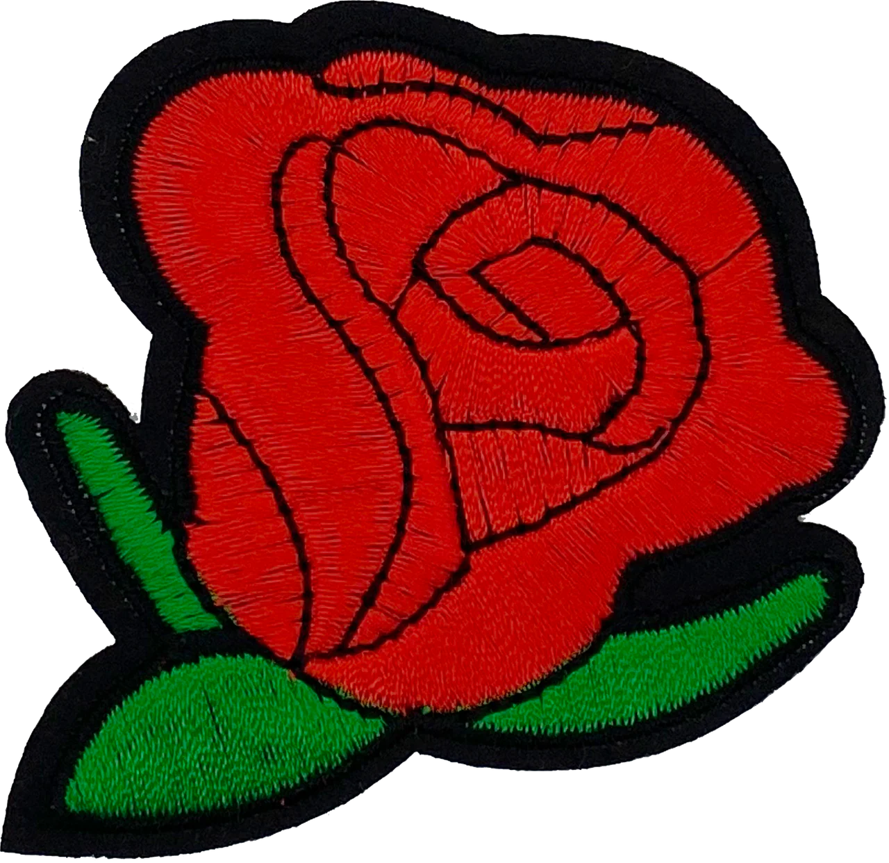 Single Red Rose - Patch