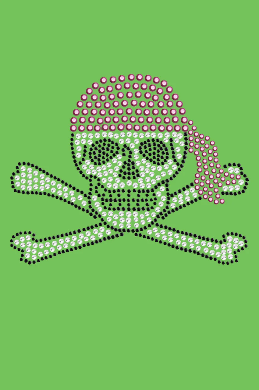 Skull with Pink Bandanna - Bandanna - Image 9