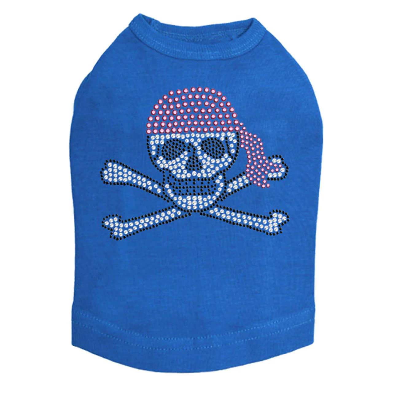 Skull with Pink Bandanna - Dog Tank - Image 10
