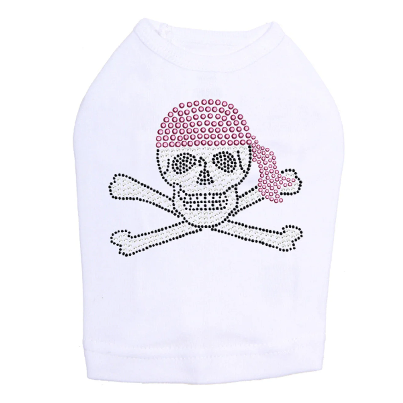 Skull with Pink Bandanna - Dog Tank - Image 11