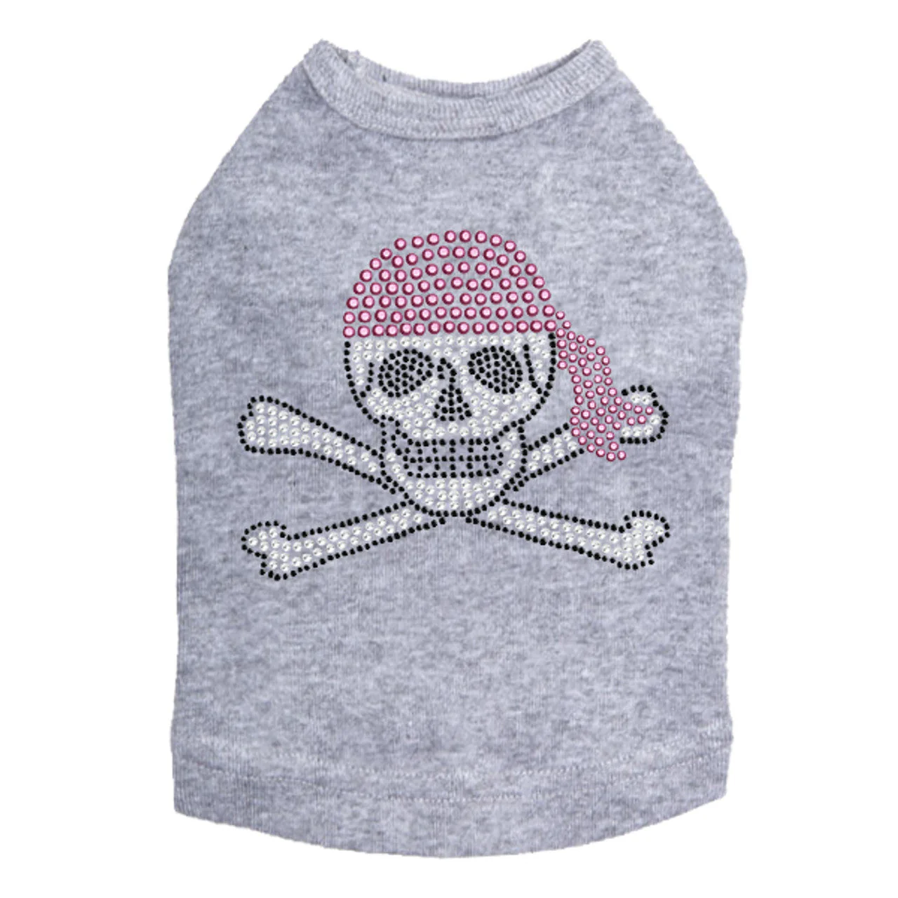 Skull with Pink Bandanna - Dog Tank - Image 12