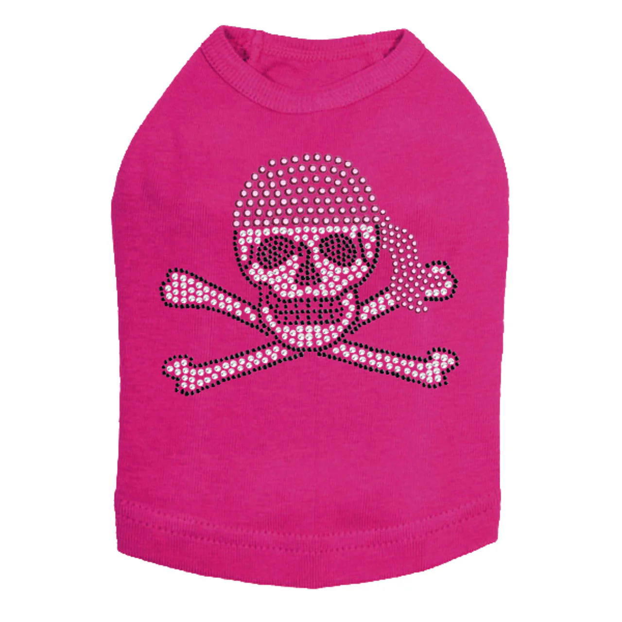 Skull with Pink Bandanna - Dog Tank - Image 13