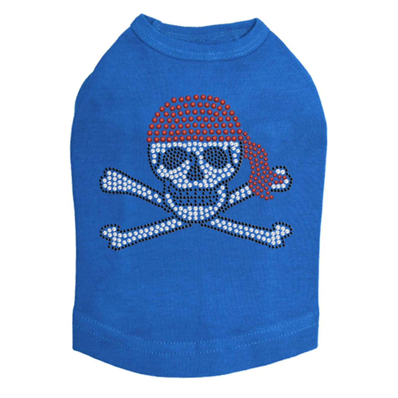 Skull with Red Bandanna- Dog Tank - Image 7