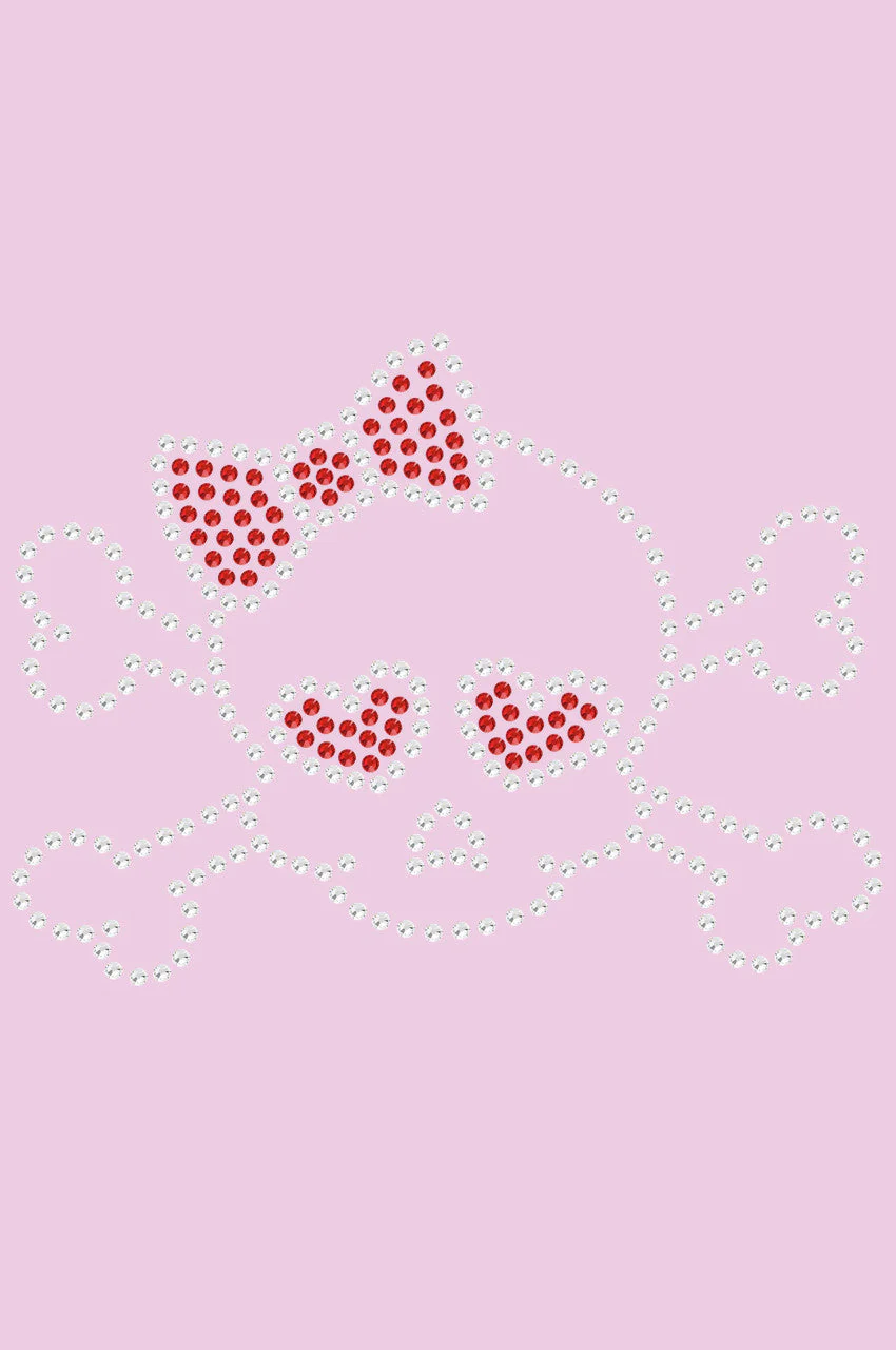 Skull with Red Bow Bandanna - Image 3