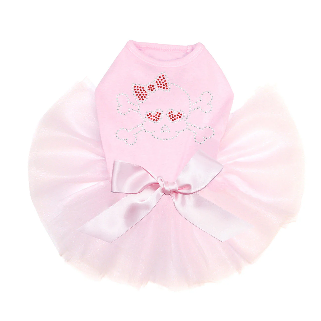 Skull with Red Bow - Custom Tutu