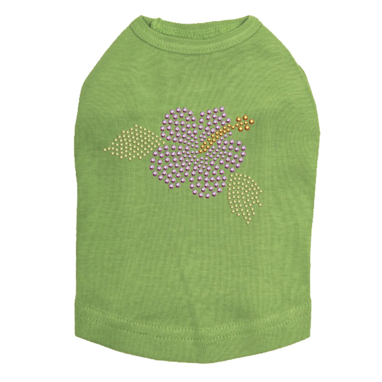 Small Light Pink Hibiscus - Dog Tank - Image 19